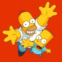 Homero y Bart esperando el Balón
